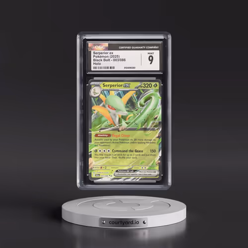 2025 Black Bolt - BLK EN #003/086 Serperior ex - Holo (CGC 9 MINT)
