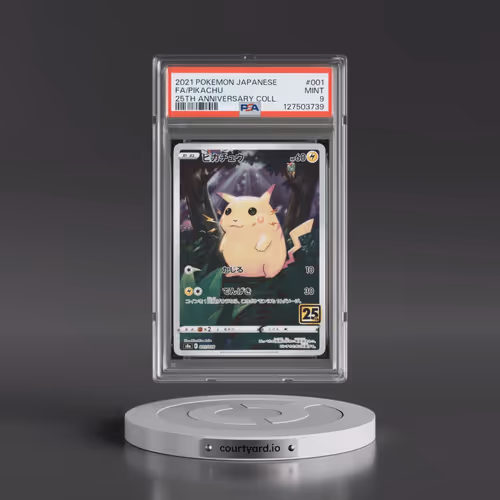 2021 Pokémon 25th Anniversary Collection #001 Pikachu - Full Art (PSA 9 MINT)