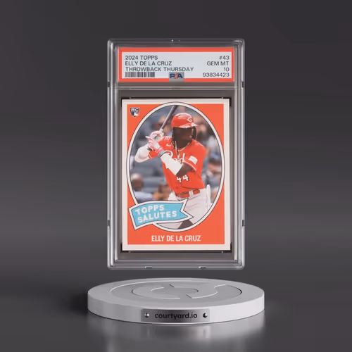2024 Topps Throwback Thursday #43 Elly de La Cruz (PSA 10 GEM MINT)