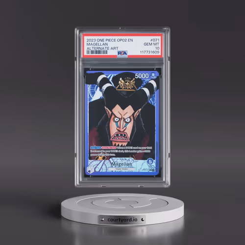 2023 One Piece OP02-Paramount War #071 Magellan - Alternate Art (PSA 10 GEM MINT)