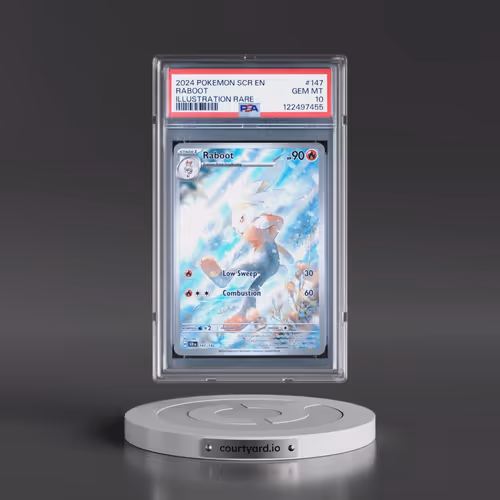 2024 Pokémon Scr EN-Stellar Crown #147 Raboot - Illustration Rare (PSA 10 GEM MINT)