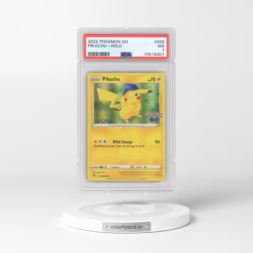 2022 Pokémon GO #028 Pikachu - Holo (PSA 7 NM)