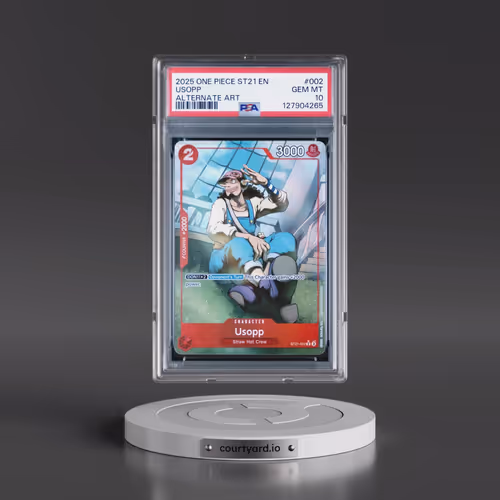 2025 One Piece Starter Deck ST21-EX Gear 5 #002 Usopp - Alternate Art (PSA 10 GEM MINT)