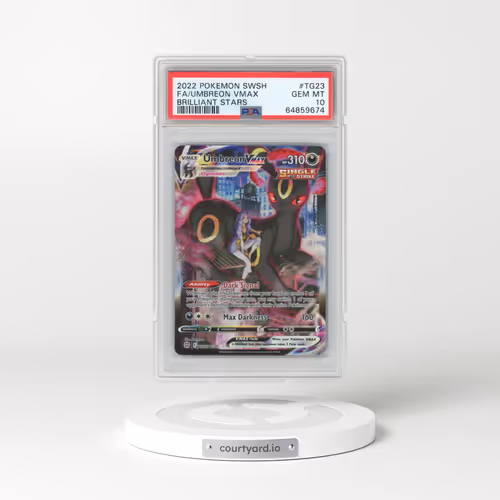 2022 Pokémon Sword & Shield Brilliant Stars #TG23 Umbreon Vmax - Full Art (PSA 10 GEM MINT)