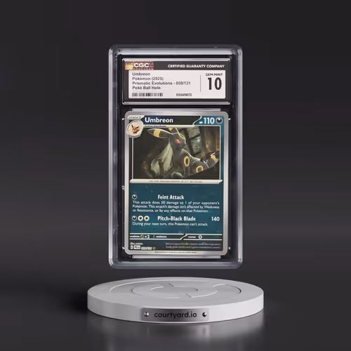 2025 Pokémon Pre EN-Prismatic Evolutions #059 Umbreon - Reverse Holo Poke Ball (CGC 10 GEM MINT)