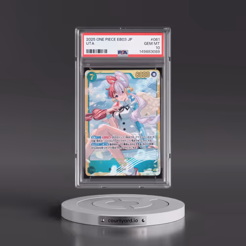 2025 One Piece Japanese EB03-Extra Booster -One Piece Heroines Edition #061 Uta (PSA 10 GEM MINT)