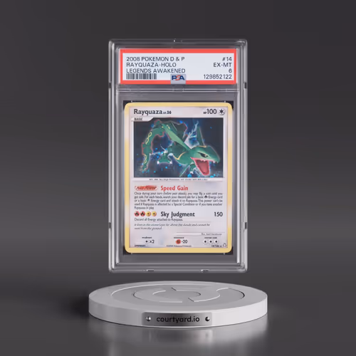 2008 Pokémon Diamond & Pearl Legends Awakened #14 Rayquaza - Holo (PSA 6 EX-MT)