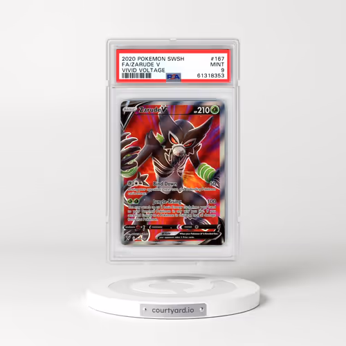 2020 Pokémon Sword & Shield Vivid Voltage #167 Zarude V - Holo Full Art (PSA 9 MINT)