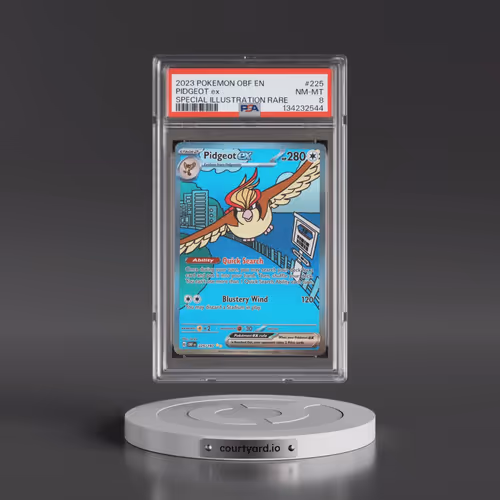 2023 Pokémon Obf EN-Obsidian Flames #225 Pidgeot EX - Holo Special Illustration Rare (PSA 8 NM-MT)
