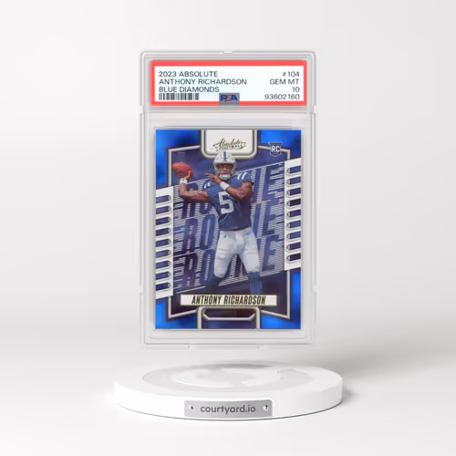 2023 Panini Absolute #104 Anthony Richardson - Blue Diamonds (PSA 10 GEM MINT)