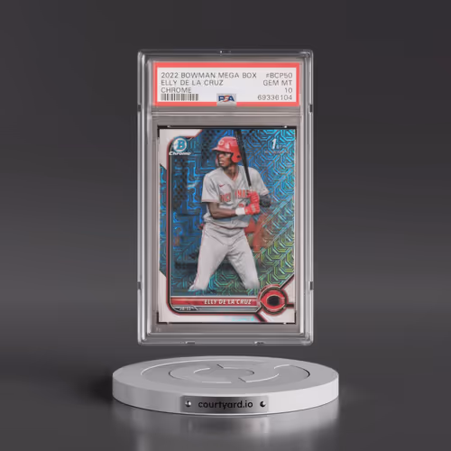 2022 Bowman Mega Box Chrome #50 Elly de La Cruz (PSA 10 GEM MINT)