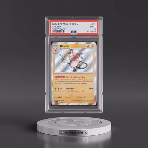 2024 Pokémon Paf EN-Paldean Fates #132 Raichu - Shiny Rare (PSA 9 MINT)