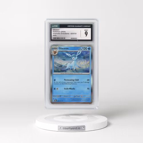 2025 Prismatic Evolutions - PRE EN #025/131 Glaceon - Holo (CGC 9 MINT)