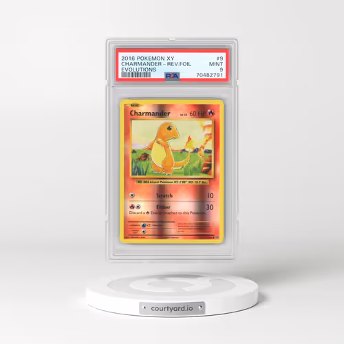 2016 Pokémon XY Evolutions #9 Charmander - Reverse Foil (PSA 9 MINT)
