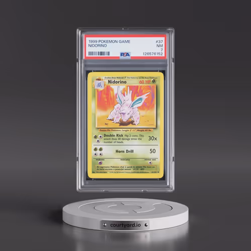 1999 Pokémon Game #37 Nidorino (PSA 7 NM)