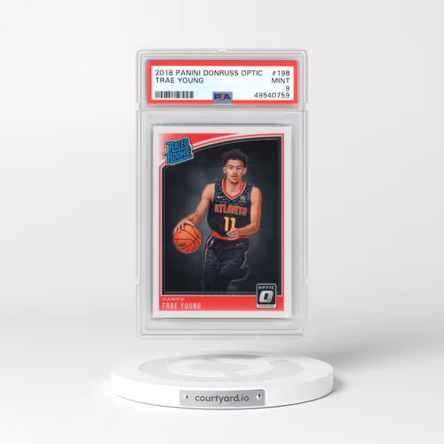 2018 Panini Donruss Optic #198 Trae Young (PSA 9 MINT)