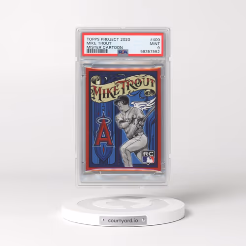 2020 Topps Project 2020 #400 Mike Trout/Mister Cartoon (PSA 9 MINT)