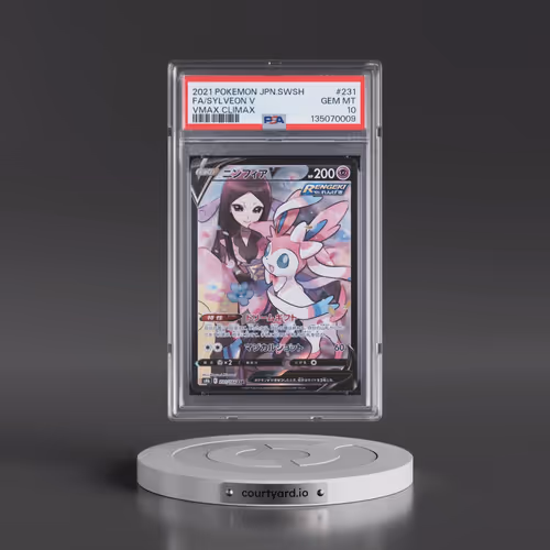 2021 Pokémon Sword & Shield Vmax Climax #231 Sylveon V - Holo Full Art (PSA 10 GEM MINT)