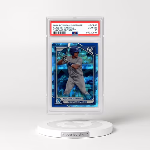 2024 Bowman Sapphire Edition Chrome Prospects #BCP85 Agustin Ramirez (PSA 10 GEM MINT)