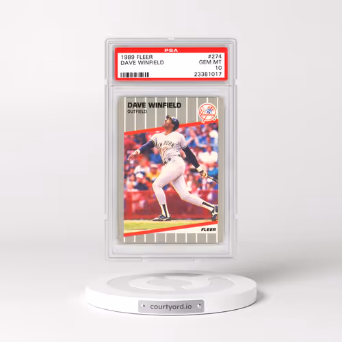 1989 Fleer #274 Dave Winfield (PSA 10 GEM MINT)