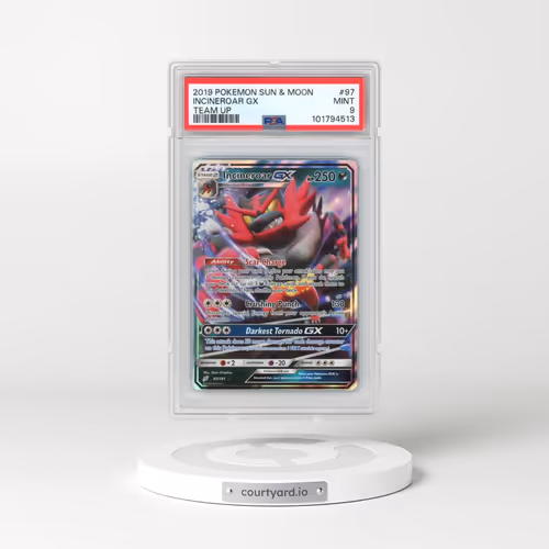 2019 Pokémon Sun & Moon Team Up #97 Incineroar GX - Holo (PSA 9 MINT)