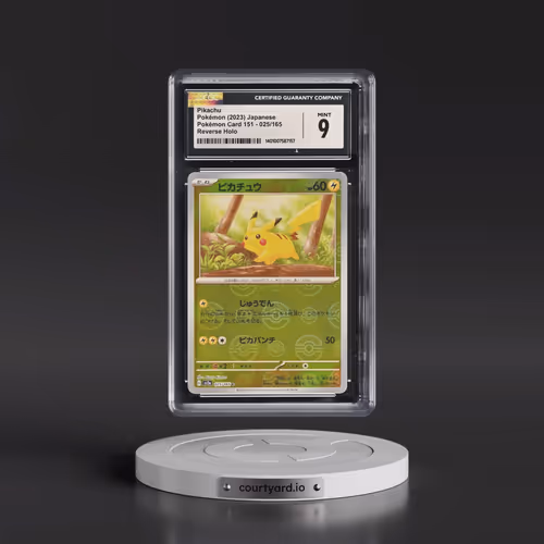 2023 Pokémon Card 151 #025/165 Pikachu - Reverse Holo Poké Ball (CGC 9 MINT)