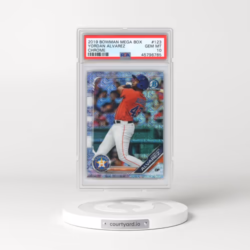 2019 Bowman Mega Box Chrome #123 Yordan Alvarez (PSA 10 GEM MINT)