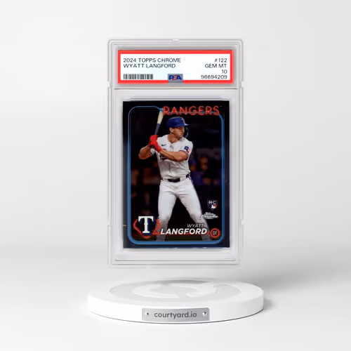 2024 Topps Chrome #122 Wyatt Langford (PSA 10 GEM MINT)