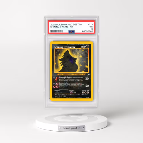 2002 Pokémon Neo Destiny #113 Shining Tyranitar - Holo (PSA 3 VG)