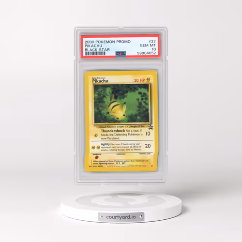 2000 Pokémon Promo Black Star #27 Pikachu (PSA 10 GEM MINT)