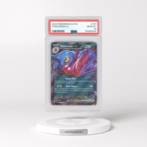 2023 Pokémon Svi EN-Scarlet & Violet #131 Toxicroak EX - Holo (PSA 10 GEM MINT)