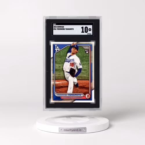 2024 Bowman #36 Yoshinobu Yamamoto (SGC 10 GEM MINT)