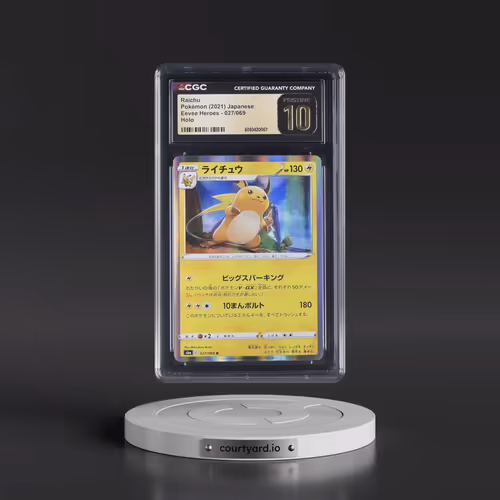 2021 Eevee Heroes #027/069 Raichu - Holo (CGC 10 PRISTINE)