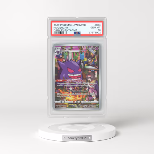 2022 Pokémon Sword & Shield Dark Phantasma #074 Gengar - Full Art (PSA 10 GEM MINT)