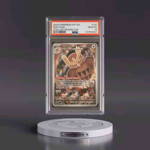 2024 Pokémon Svp EN-SV Black Star Promo #141 Noctowl - Stellar Crown Elite Trainer Box (PSA 10 GEM M
