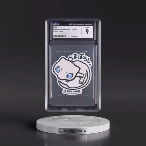 2018 Pokémon Stickers Pt.1 (2018 B-Side Label) - Japanese Mew (CGC 9 MINT)