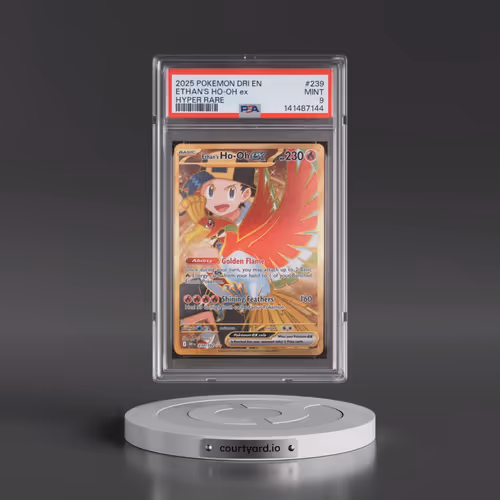 2025 Pokémon Dri EN-Destined Rivals #239 Ethan's HO-Oh EX - Holo Hyper Rare (PSA 9 MINT)