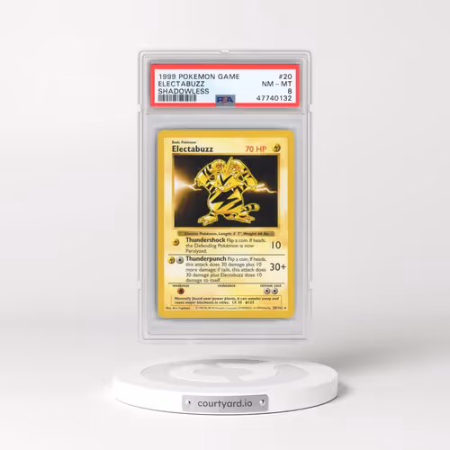 1999 Pokémon Game #20 Electabuzz - Shadowless (PSA 8 NM-MT)