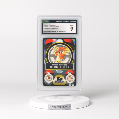1998 Japanese Bandai Sealdass #17 Pigeon (Pidgeotto) (CGC 9 MINT)