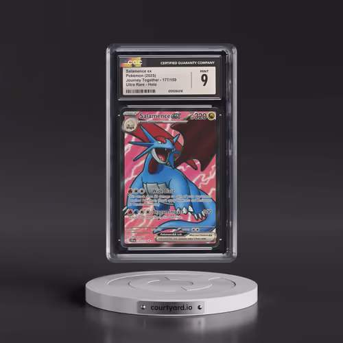 2025 Pokémon Jtg EN-Journey Together #177 Salamence EX - Holo Ultra Rare (CGC 9 MINT)