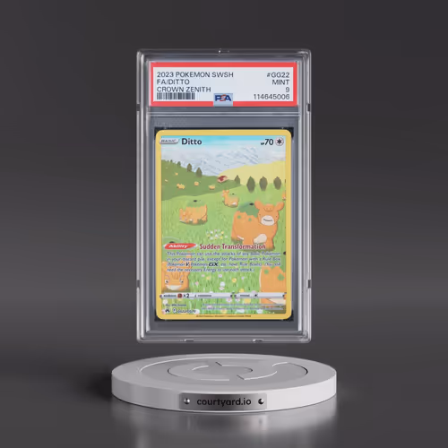 2023 Pokémon Sword and Shield Crown Zenith #GG22 Ditto - Full Art (PSA 9 MINT)