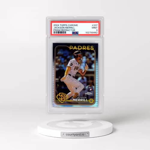 2024 Topps Chrome #207 Jackson Merrill - Prism Refractor (PSA 9 MINT)