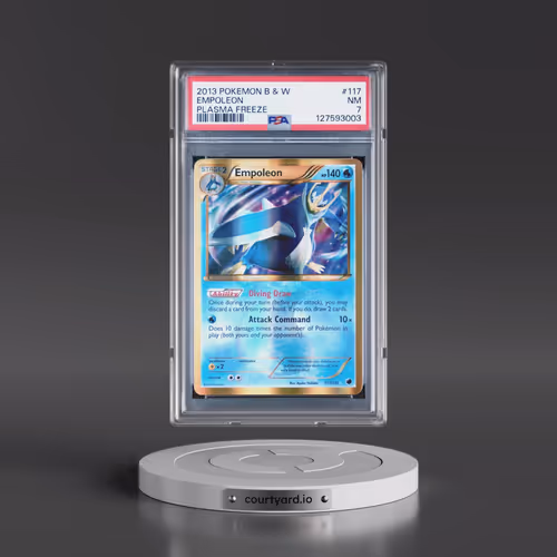 2013 Pokémon Black & White Plasma Freeze #117 Empoleon (PSA 7 NM)
