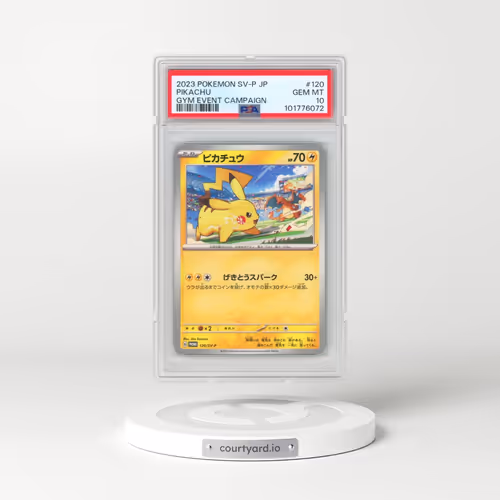 2023 Pokémon SV-P Promo #120 Pikachu - Gym Event Campaign (PSA 10 GEM MINT)
