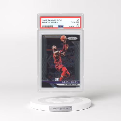 2018 Panini Prizm #6 LeBron James (PSA 10 GEM MINT)