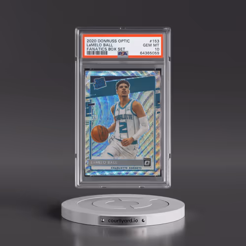 2020 Panini Donruss Optic #153 LaMelo Ball - Fanatics Box Set (PSA 10 GEM MINT)