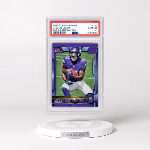 2015 Topps Chrome #148 Stefon Diggs - Purple Refractor (PSA 10 GEM MINT)