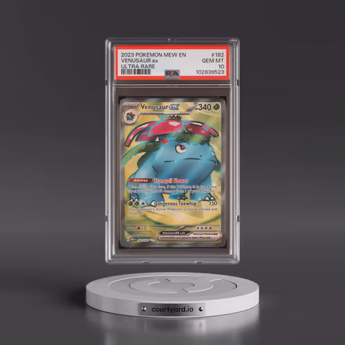 2023 Pokémon Mew EN-151 #182 Venusaur EX - Holo Ultra Rare (PSA 10 GEM MINT)
