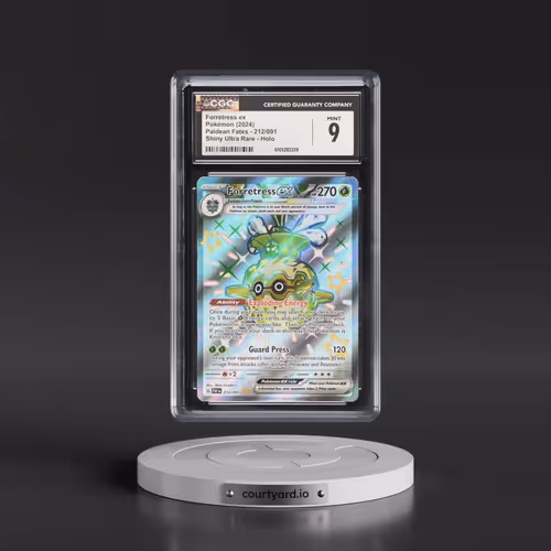 2024 Paldean Fates - PAF EN #212/091 Forretress ex - Shiny Ultra Rare Holo (CGC 9 MINT)
