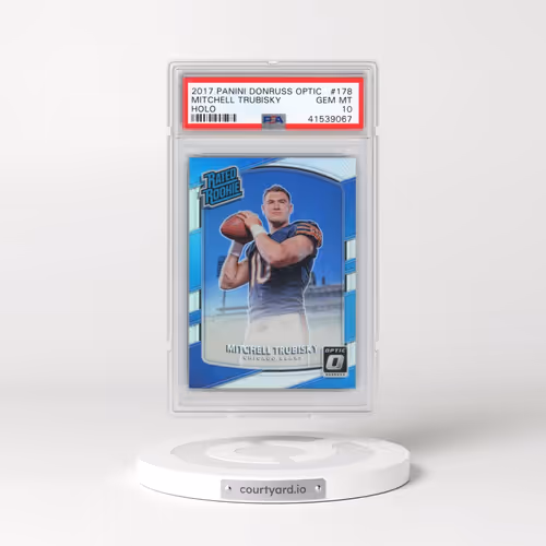 2017 Panini Donruss Optic #178 Mitchell Trubisky - Holo (PSA 10 GEM MINT)